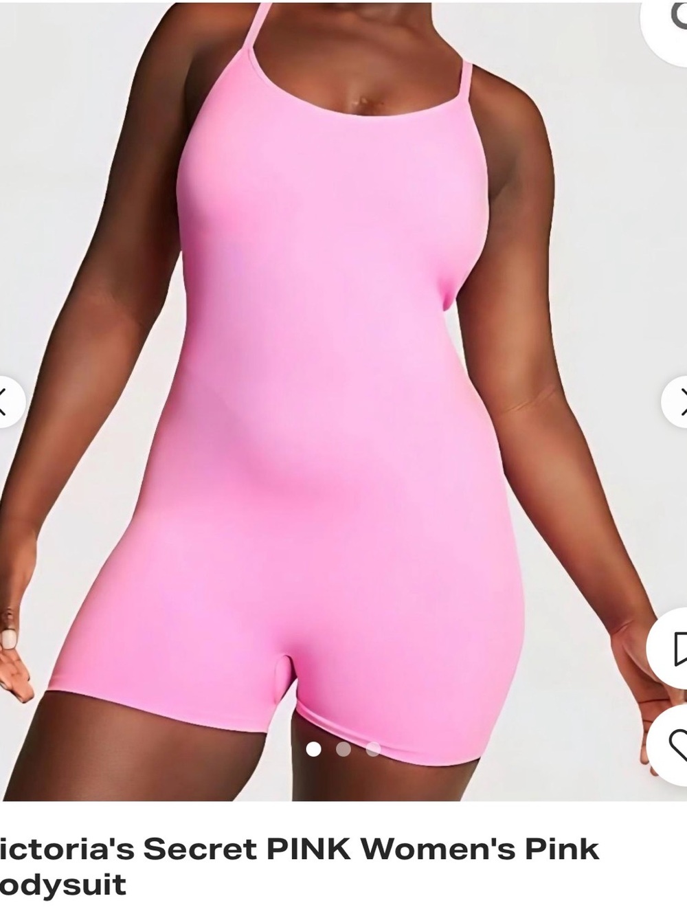 2 - PINK VS (Black and Brown) One-Piece Activewear Rompers